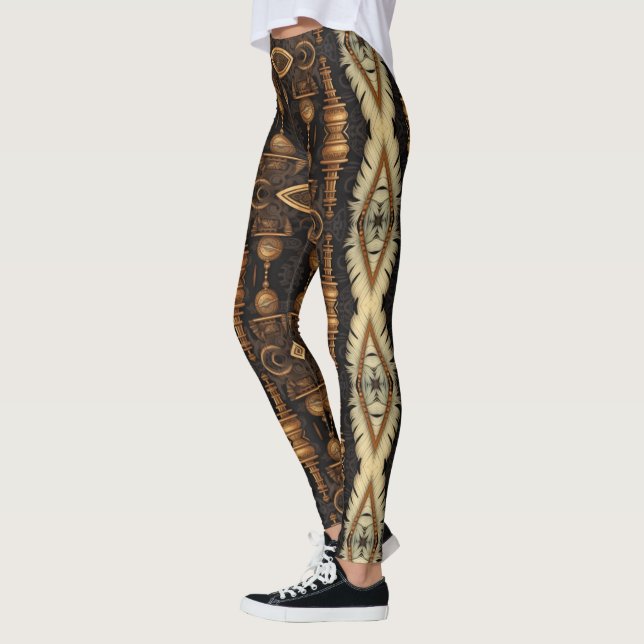 Feathers and Gear Steampunk Leggings (Links)
