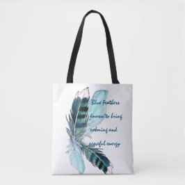 Feathers Blue Tasche