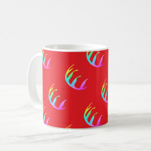Feathers Deep Red Kaffeetasse