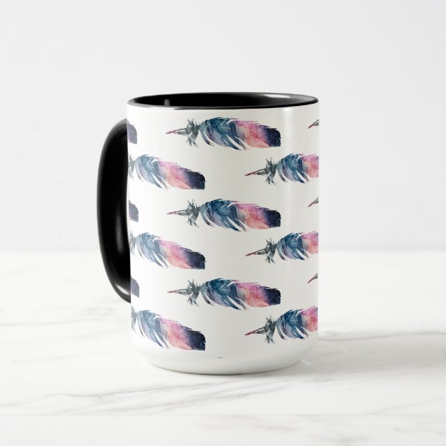 "Feathers" Kaffee Tasse (Vorderseite Links)