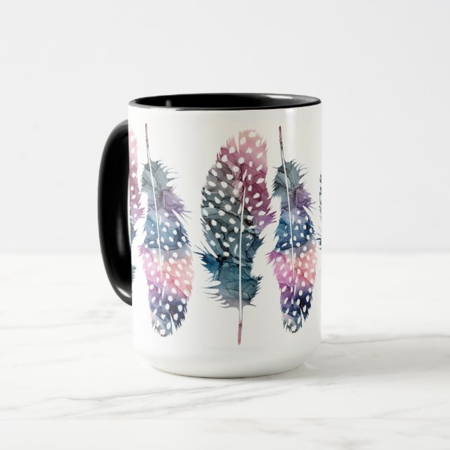"Feathers"-Kaffee Tasse (Vorderseite Links)