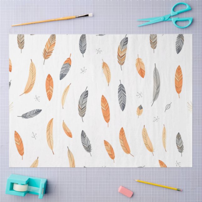 Feathers Luxury Trendy Boho Collection Seidenpapier (Basteln)