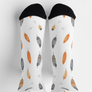 Feathers Luxury Trendy Boho Collection Socken