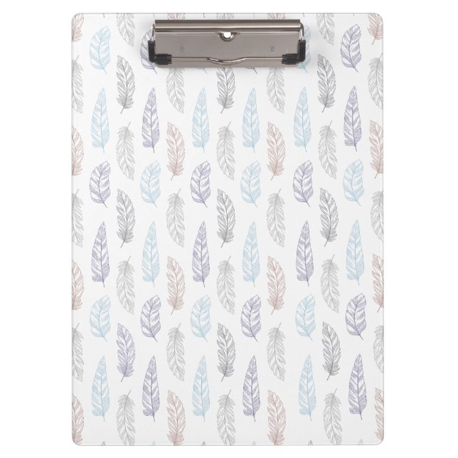 Feathers-Muster Klemmbrett (Vorderseite)