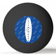 Feathers Pattern Blue Simple Modern Name Monogram