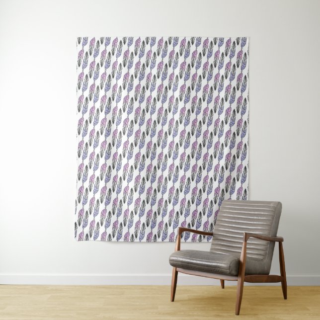 Feathers Pattern Wandteppiche (Beispiel)