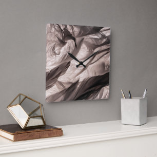 Feathers Quadratische Wanduhr