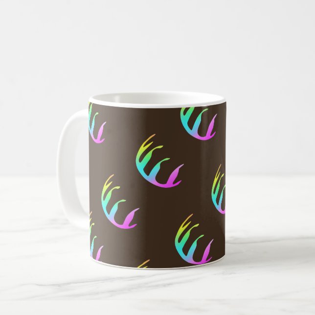 Feathers Rich Brown Kaffeetasse (Vorderseite Links)