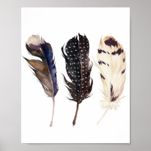 Feathers Wall Art, Feathers Printable, Poster