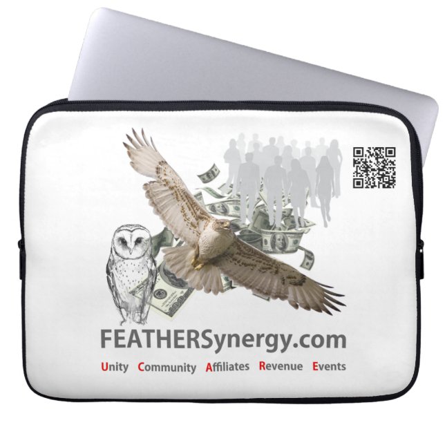 FEATHERSynergy - Laptop-Sieb 13" Laptopschutzhülle (Vorderseite)