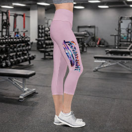 Featherweight Feather -MMA Kick Boxing- Gym Lover Capri Leggings
