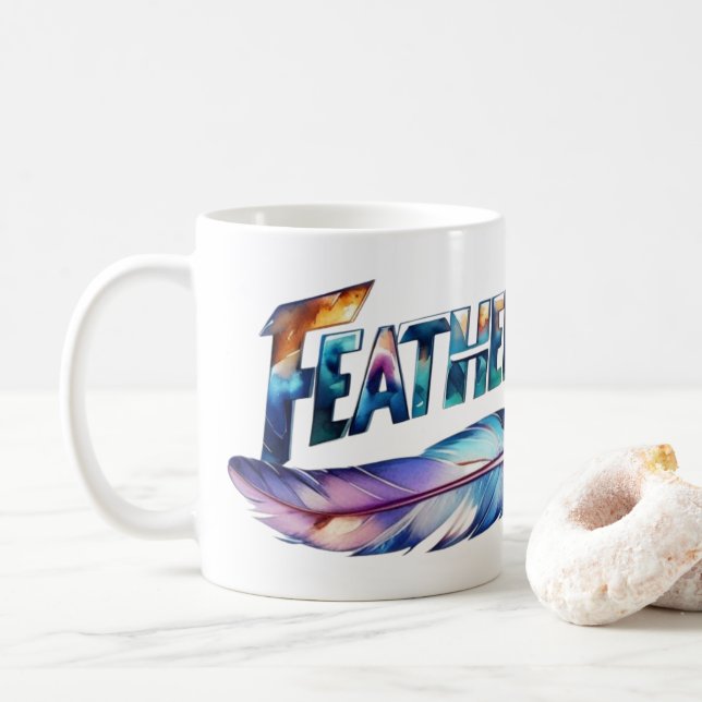 Featherweight Feather -MMA Kick Boxing- Gym Lover Kaffeetasse (Mit Donut)