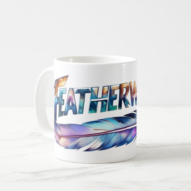 Featherweight Feather -MMA Kick Boxing- Gym Lover Kaffeetasse (Vorderseite Links)