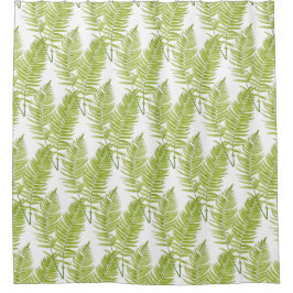 Feathery Fern auf einem Duschvorhang