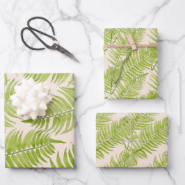 Feathery Fern auf einem Wrapping Paper-Set Geschenkpapier Set