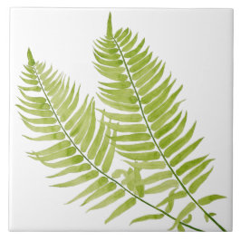 Feathery Fern auf einer Keramik Fliese