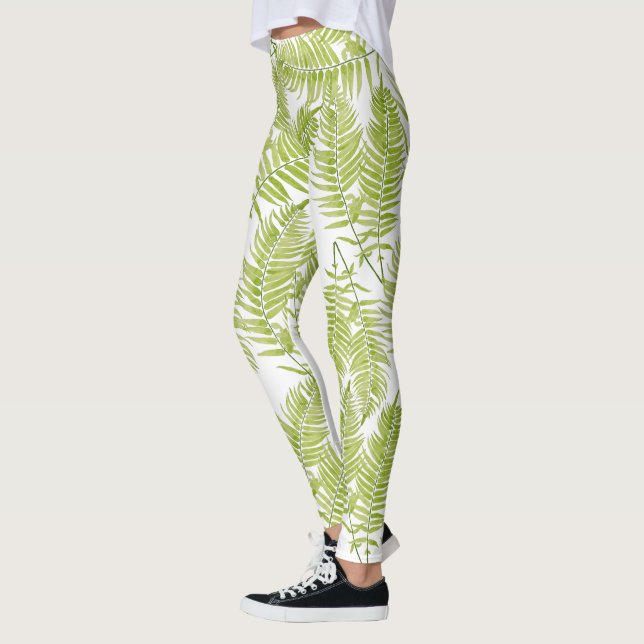 Feathery Fern auf Leggings (Links)