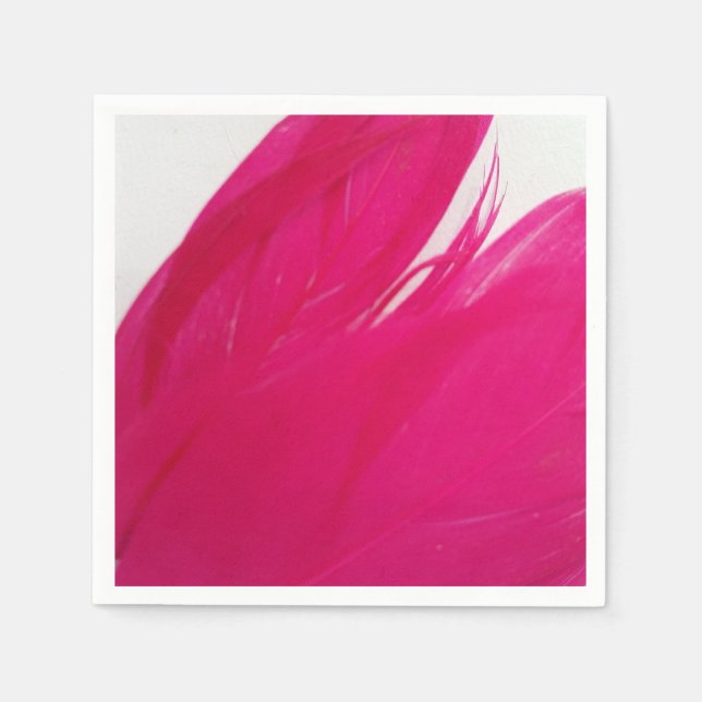 Feathery Fuschia Serviette (Vorderseite)