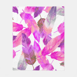 Feathery life for me fleecedecke