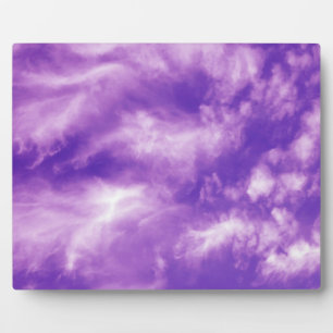 Feathery Lila Sky Fotoplatte