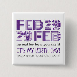 FEB 29 FEB BUTTON