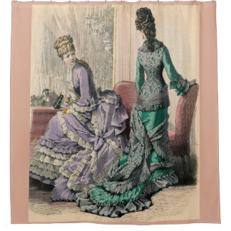 Februar 1877 Viktorianische Mode Duschvorhang