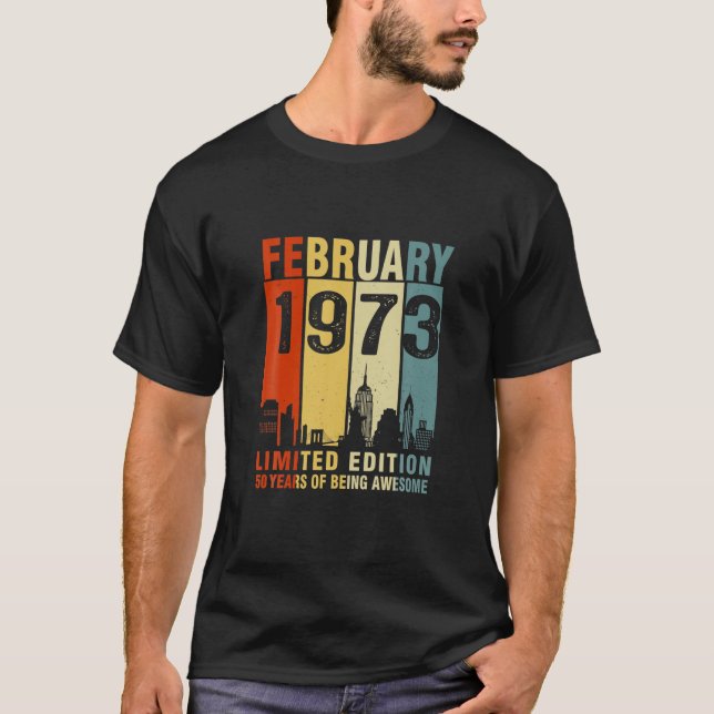 Februar 1973 limitierte Ausgabe 50 Jahre Aw T-Shirt (Vorderseite)
