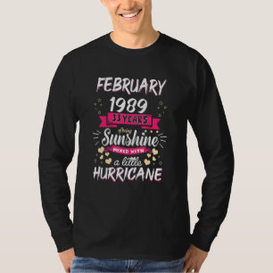 Februar 1989 Mädchen 33 Jahre als Sunshine Mixed H T-Shirt