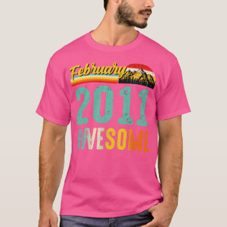 Februar 2011 Geburtstagsgeschenk Shirt Vintag Febr