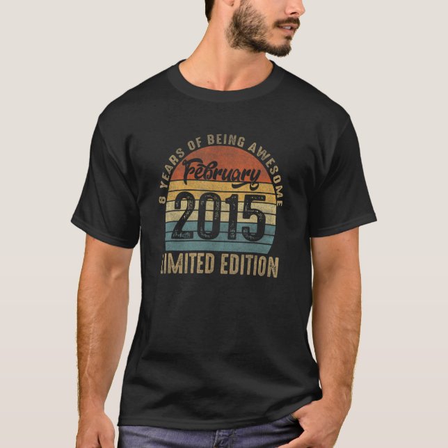 Februar 2015 8 Jahre Phantastischer Retro 8. B T-Shirt (Vorderseite)