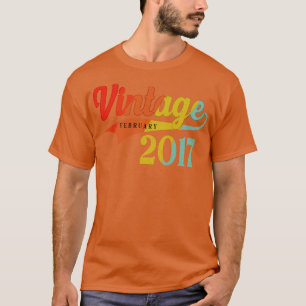 Februar 2017 Geburtstag Vintag Februar 2017 Aweso T-Shirt