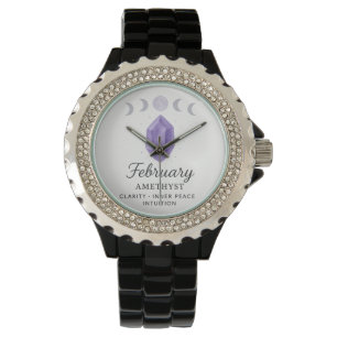 Februar Amethyst Watch - Zeit für inneren Frieden  Armbanduhr