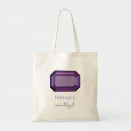 Februar Birthstone Amethyst Tragetasche