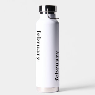 Februar Definition Geburtstag Trinkflasche