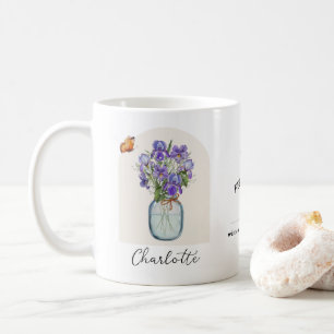 Februar-Geburtsmonats-Blumen-Tasse Kaffeetasse