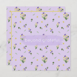 Februar Geburtstag Blume Primrose Violet Dankbarke Dankeskarte