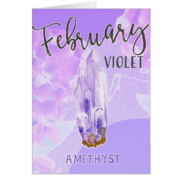Februar Geburtstag Violet und Amethyst Birthstone