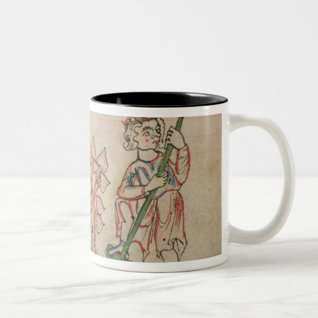 Februar: Hacken Zweifarbige Tasse (Rechts)