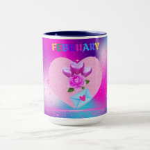 Februar Herzmonat-Tasse