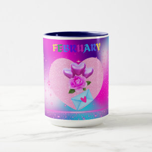Februar Herzmonat-Tasse Tasse