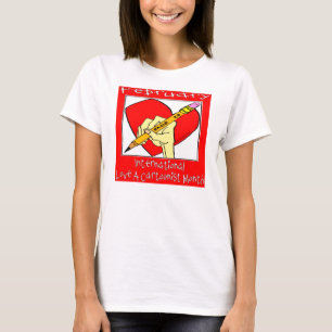 Februar: Internationale Liebe ein Karikaturisten-T T-Shirt