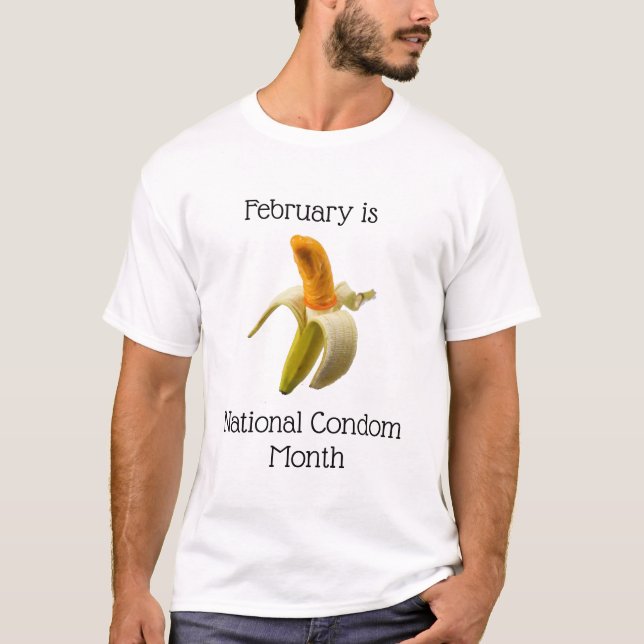 Februar ist das Shirt des Nationalkondomen (Vorderseite)