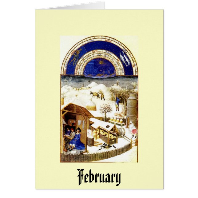 Februar- - LesTres Riches Heures du Duc De-Beere (Vorne)