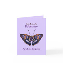 Februar Lila Agathina Kaiser Schmetterling Kunst