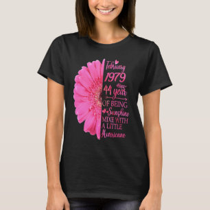 Februar Mädchen 1979 T 44 Jahre alt 44. Geburtstag T-Shirt