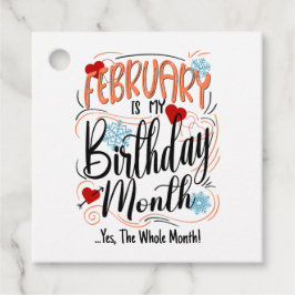 Februar mein Geburtstag Monat. Ja, den ganzen Mona Geschenkanhänger