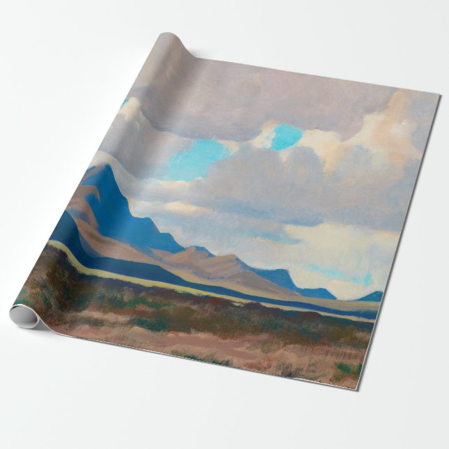 Februar Nachmittag, Tucson Mountains von Dixon Geschenkpapier (Ungerollt)
