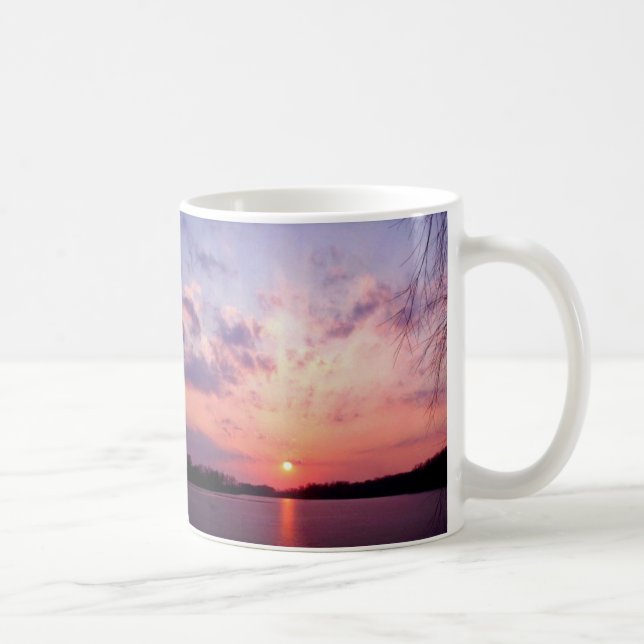 Februar-Sonnenuntergang Kaffeetasse (Rechts)