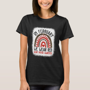 Februar Wir tragen das Bewusstsein für Rote Herzkr T-Shirt