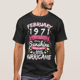 FEBRUARY 1971 Girl 49 Years Being Sunshine Mixed H T-Shirt